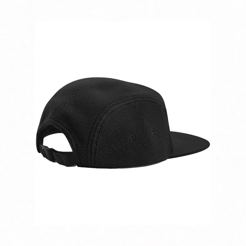 Black - Fleece 5 Panel Cap
